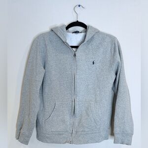 🔥Ralph Lauren Youth Gray Zip-Up HoodieSize XL🔥